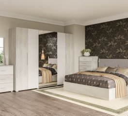 Модульная спальня Rombo/Ромбо Світ меблів Аляска/Белый