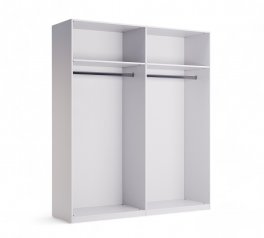Шкаф 4дв Миромарк Фемели 4 дверный белый глянец 180 см