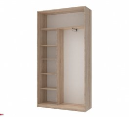 Шафа-купе з зеркалом Дорос Сіті Лайт дуб сонома 2 дверна 120 см