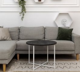 Столик Модерн М угольный камень