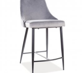 Стул Piano/Пиано B H-2 Velvet Signal серый 88 см