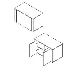 Тумба для взуття KOM2D Токай