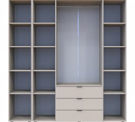Шафа Дорос Гелар кашемір з Етажеркою 4 дверна 193,2 см