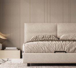 Ліжко двоспальне м'яке Woodsoft Salerno / Салерно