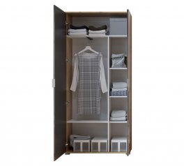 Шкаф 2дв с зеркалом Луна