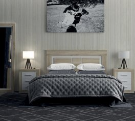 Модульная спальня Sara/Сара Гербор Дуб сонома/Нимфея альба