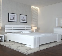 Ліжко дерев'яне ArborDrev Доміно Сосна / Бук Білий