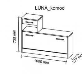 Тумба для взуття Луна