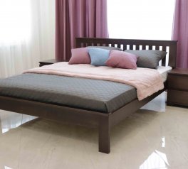 Ліжко дерев'яне низьке узніжжя Дрімка Жасмін Бук