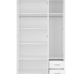 Шкаф SZF3D2S BRW Poland Nepo Plus 3 дверный белый 120 см