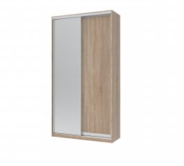 Шафа-купе з зеркалом Дорос Сіті Лайт дуб сонома 2 дверна 120 см