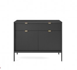 Комод Чорний/Чорні ніжки KSZ104 Nova