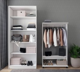 Гардеробная стойка Д2 белый