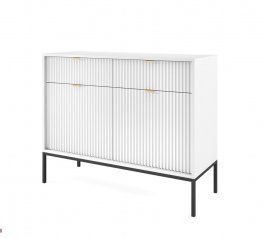 Комод Білий/Чорні ніжки KSZ104 Nova