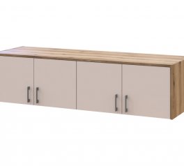 Антресоль Doros Ронді 4-дверна Дуб Артізан / Кашемір