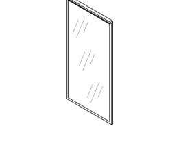 Дзеркало LUS63 Верто Дуб сонома / Кашемір