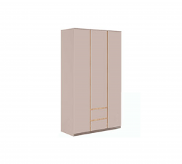 Шкаф Світ меблів 3Д2Ш Фрида 3 дверный Тоффи 120 см