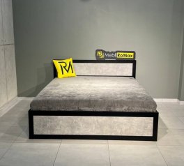 Кровать LOFT 180×200 + подъёмный механизм Дуб Сонома / Чёрный мат MebliRoMax