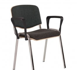 Стул ISO wood plus arm chrome