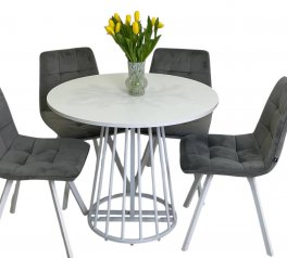 Стол круглый раскладной MebliRoMax Elegant slide / Элегант Слайд D800