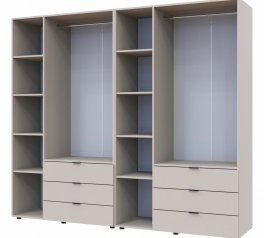 Шкаф Дорос Геллар кашемир 6 дверной 232,5 см