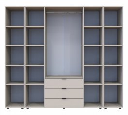 Шафа Дорос Гелар кашемір з 2 Етажерками 4 дверна 231,4 см