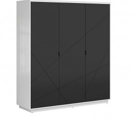 Шкаф SZF3D BRW Poland Forn 3 дверный черный глянец 180 см