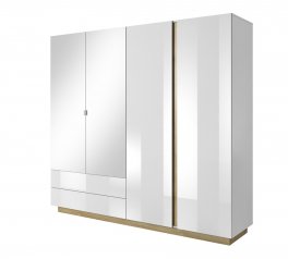 Шкаф 4D2S/220 Perfect Home Arco 4 дверный белый 220 см