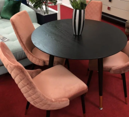 Стілець Piano Velvet античний рожевий