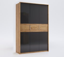 Шкаф 3дв без зеркал Миромарк Рамона 3 дверный дуб крафт 140 см