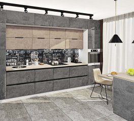 Кухня Хай-тек з текстурою комплект