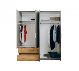 Шкаф 4дв 2шх Миромарк Линц 4 дверный серый шифер 181 см