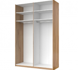 Шкаф-купе Миромарк Фемели 2 дверный белый 150 см