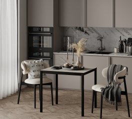 Обідній стіл Brevity Loft mini Ательє світлий/Чорний метал