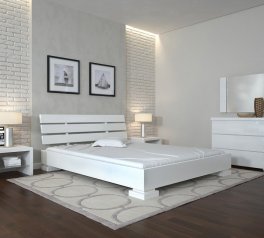 Ліжко дерев'яне ArborDrev Прем'єр Сосна / Бук Білий