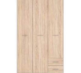Шкаф SZF3D2S BRW Poland Nepo Plus 3 дверный дуб сонома 119 см