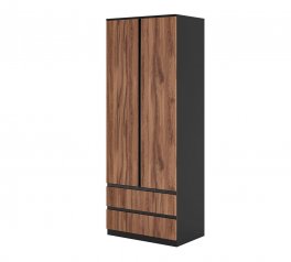 Шкаф Світ меблів 2Д2Ш Фрида 2 дверный дуб 80 см