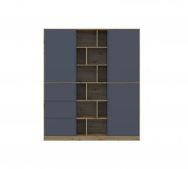 Шкаф Дорос Морган дуб сонома/графит 3 дверная с 2-мя ящиками 180 см