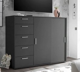 Комод 2дв 5шх Кейс графіт