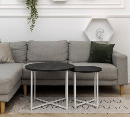 Набор столиков Модерн S+M угольный камень