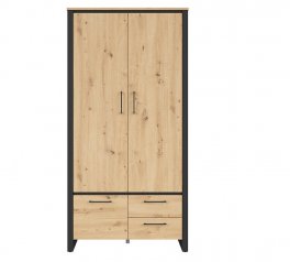 Шкаф BRW Poland SZF3D2S Dodson 2 дверный дуб 100 см