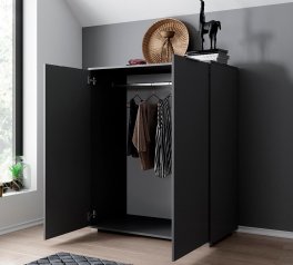 Комод Люция 2дв Графит серый Миромарк