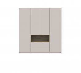 Шкаф для одежды с нишею Дорос Дейл кашемир 4 дверная 206 см