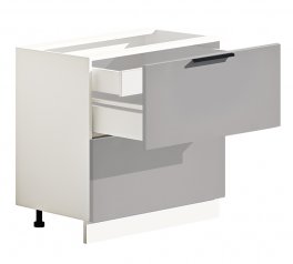 Тумба нижня Н80.82.2Я+1Я внутр. Лофт глянець