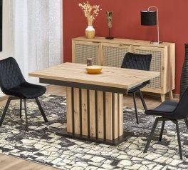 Стол Lamello дуб артизан/черный