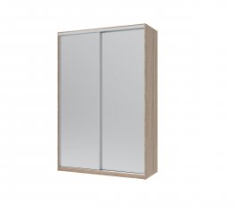 Шафа-купе з зеркалами Дорос Сіті Лайт дуб сонома 2 дверна 120 см