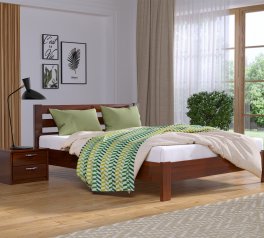 Ліжко дерев'яне Естелла Рената Люкс / Серія Тесса Щит / Масив Бук