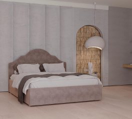Ліжко м'яке Za House Furniture Альберта без підйомного механізму