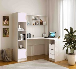 Стол письменный угловой Teenager Белый