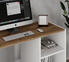 Тумба-трансформер Dolli Белый бриллиант/Дуб Эвок